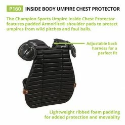 Wholesale ⭐ Champion Inside Umpire Chest Protector, P160 💯 -Softball Online Shop a34 690 new 03