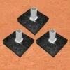 Best reviews of 👏 Set of 3 Rubber ⚾ Baseball Base Anchor Foundations, 1269895 😍