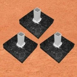 Best reviews of 👏 Set of 3 Rubber ⚾ Baseball Base Anchor Foundations, 1269895 😍
