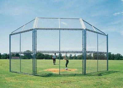 Wholesale π 10'x10' w/ Partial Hood Permanent βΎ Baseball/Softball Backstop, BSCL10H π 3 Wholesale π 10'x10' w/ Partial Hood Permanent βΎ Baseball/Softball Backstop, BSCL10H π - Image 3