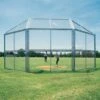 Best Pirce 🔥 10'x10', w/ Full Hood Permanent ⚾ Baseball/Softball Backstop, BSCL10HW 🌟