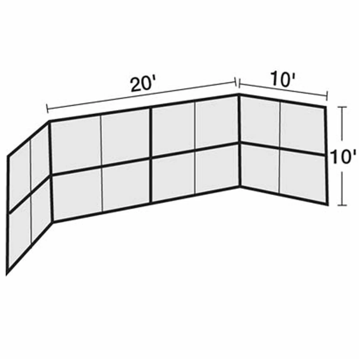 Wholesale β€οΈ 20'x10' Permanent βΎ Baseball/Softball Backstop, BSCL20 π 2 Wholesale β€οΈ 20'x10' Permanent βΎ Baseball/Softball Backstop, BSCL20 π - Image 2