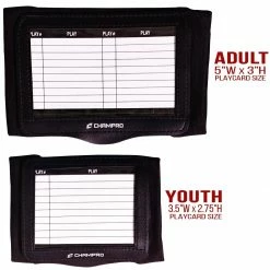 Brand new 👍 Champro TRIPLE Quarterback Playbook Wrist Band Optic Yellow 🌟 -Softball Online Shop a47 626 top view 2