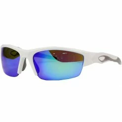 Buy ⌛ Rawlings 32 Adult 👓 Sunglasses, Shiny White/Smoke with Blue Mirror ⭐