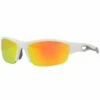 Brand new ✨ Rawlings 32 Adult 👓 Sunglasses Shiny White/Smoke with Orange Mirror 🔥