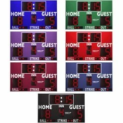 Outlet 🧨 3312LED ⚾ Baseball / 🥎 Softball Scoreboard w/ Timer, 8'W x 5'H 😍 -Softball Online Shop a91 174 new 21 colors
