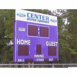 Outlet 🧨 3312LED ⚾ Baseball / 🥎 Softball Scoreboard w/ Timer, 8'W x 5'H 😍 -Softball Online Shop a91 174 new inset