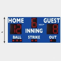 Cheapest 🎉 Varsity Scoreboards 3314 ⚾ Baseball-Softball Scoreboard, 8'Wx4'H ✔️ -Softball Online Shop a91 175 new 21 height